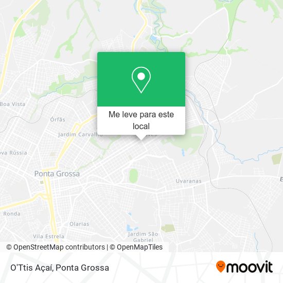 O'Ttis Açaí mapa