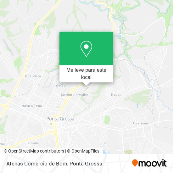Atenas Comércio de Bom mapa
