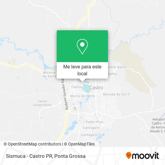 Sismuca - Castro PR mapa