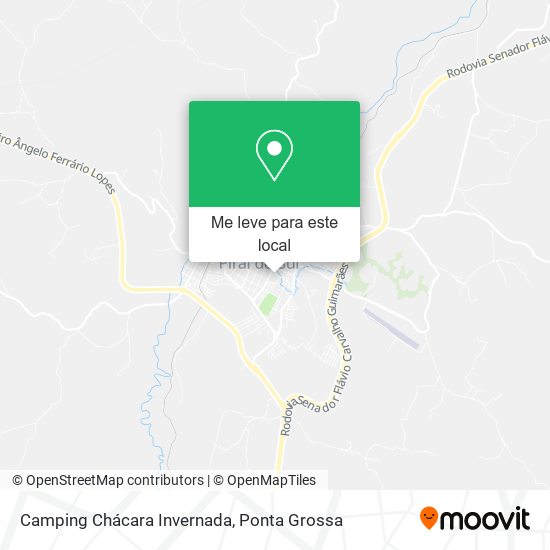 Camping Chácara Invernada mapa