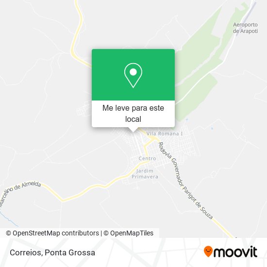 Correios mapa