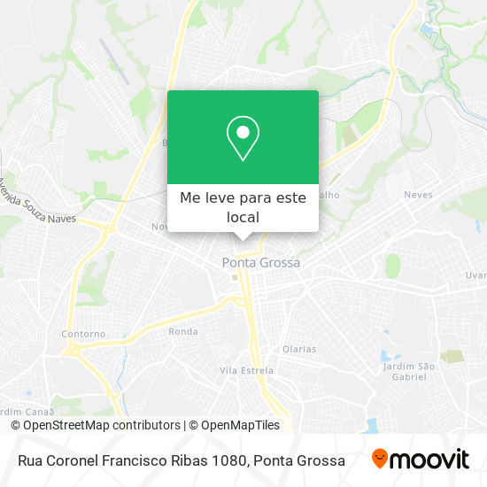 Rua Coronel Francisco Ribas 1080 mapa