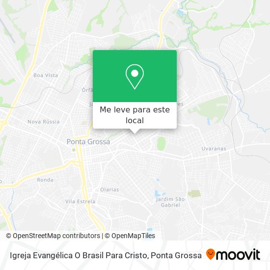 Igreja Evangélica O Brasil Para Cristo mapa