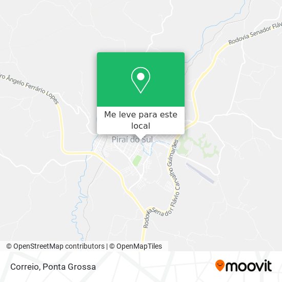 Correio mapa