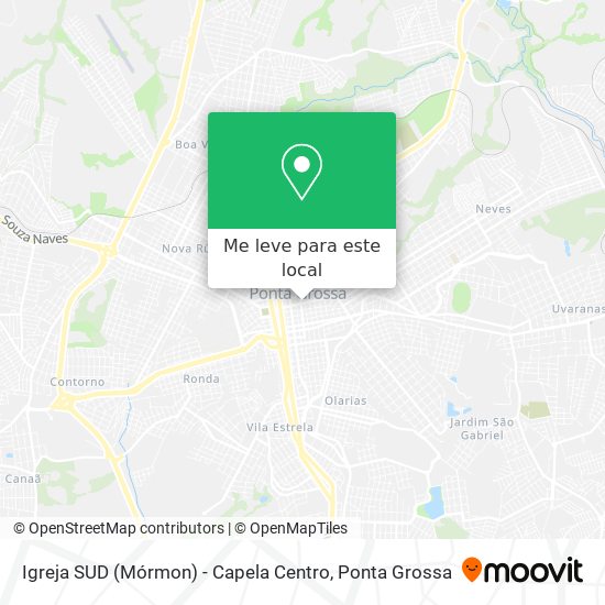Igreja SUD (Mórmon) - Capela Centro mapa
