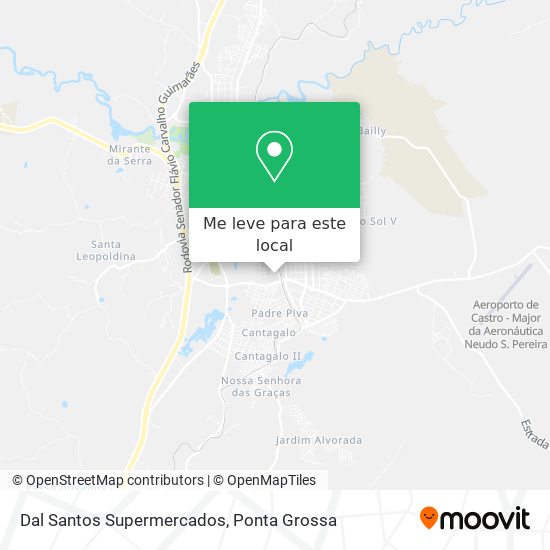 Dal Santos Supermercados mapa