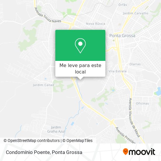 Condomínio Poente mapa