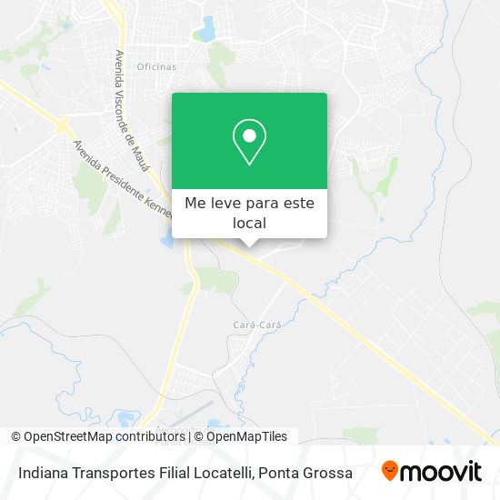 Indiana Transportes Filial Locatelli mapa