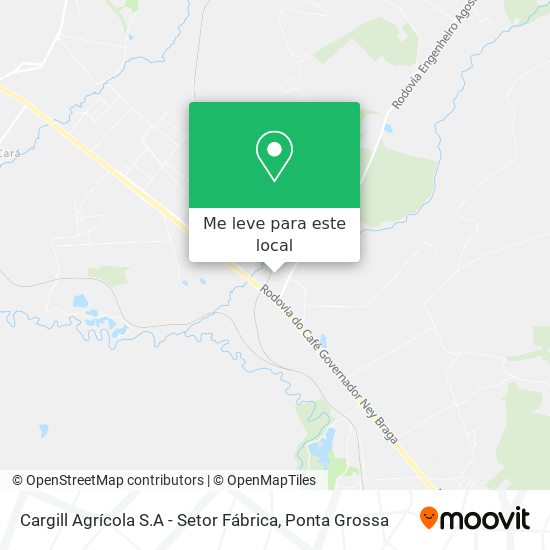 Cargill Agrícola S.A - Setor Fábrica mapa