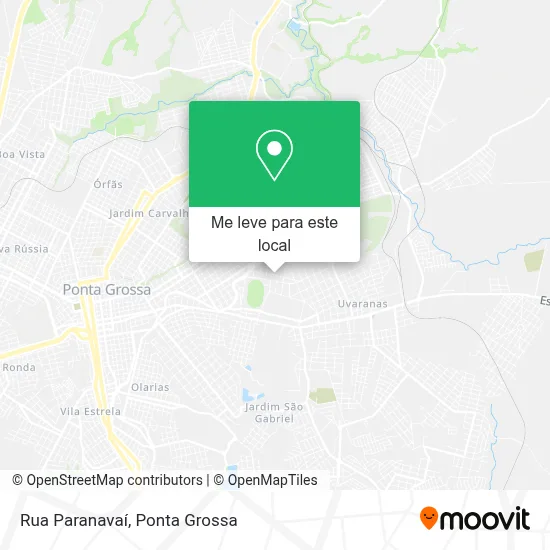 Rua Paranavaí mapa