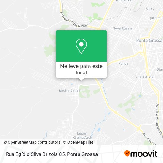Rua Egídio Silva Brizola 85 mapa
