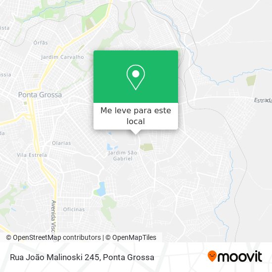 Rua João Malinoski 245 mapa