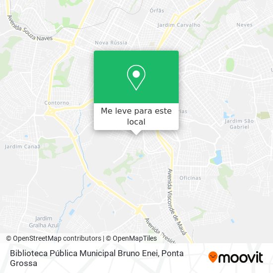 Biblioteca Pública Municipal Bruno Enei mapa