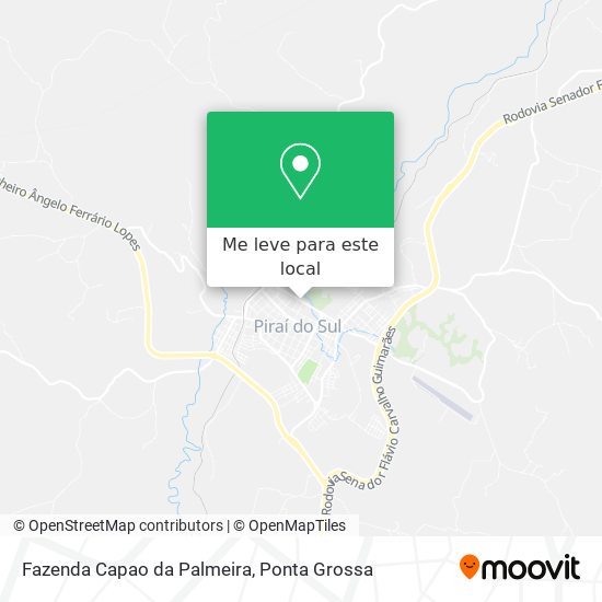Fazenda Capao da Palmeira mapa