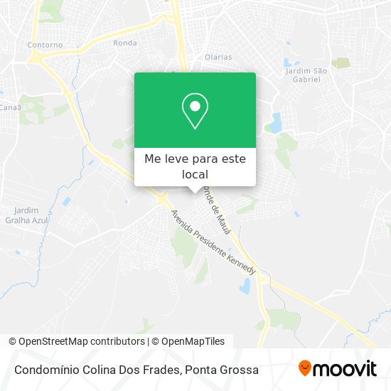 Condomínio Colina Dos Frades mapa