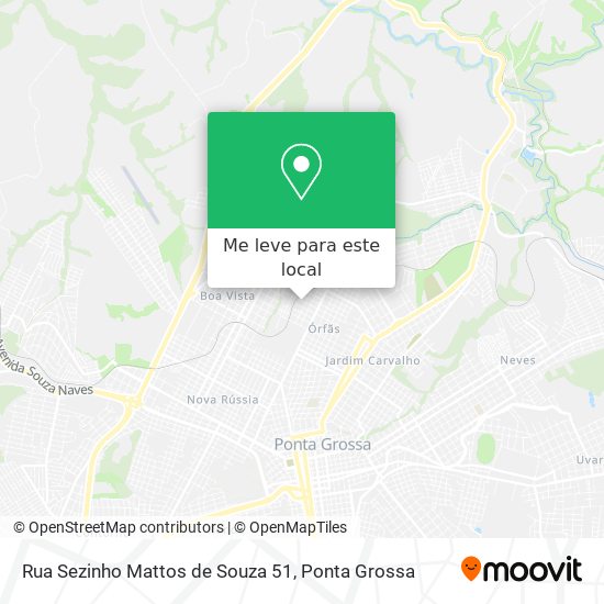 Rua Sezinho Mattos de Souza 51 mapa