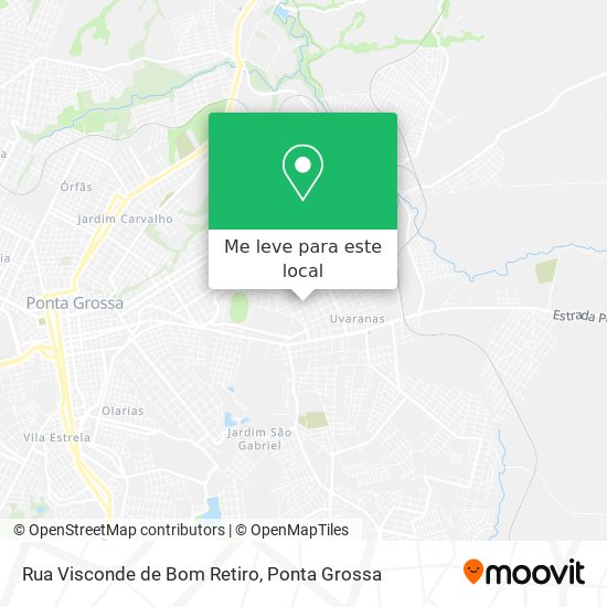 Rua Visconde de Bom Retiro mapa