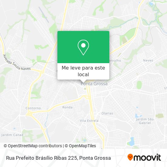 Rua Prefeito Brásílio Ribas 225 mapa