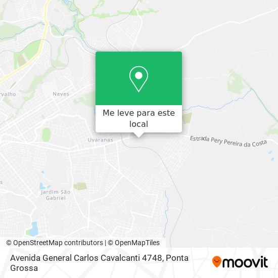 Avenida General Carlos Cavalcanti 4748 mapa