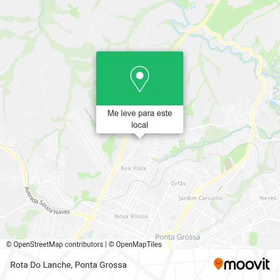 Rota Do Lanche mapa