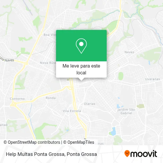 Help Multas Ponta Grossa mapa