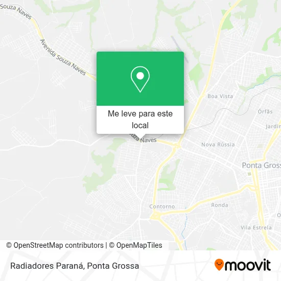 Radiadores Paraná mapa