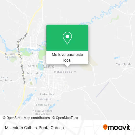Millenium Calhas mapa