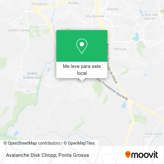 Avalanche Disk Chopp mapa