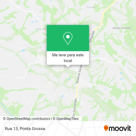 Rua 13 mapa