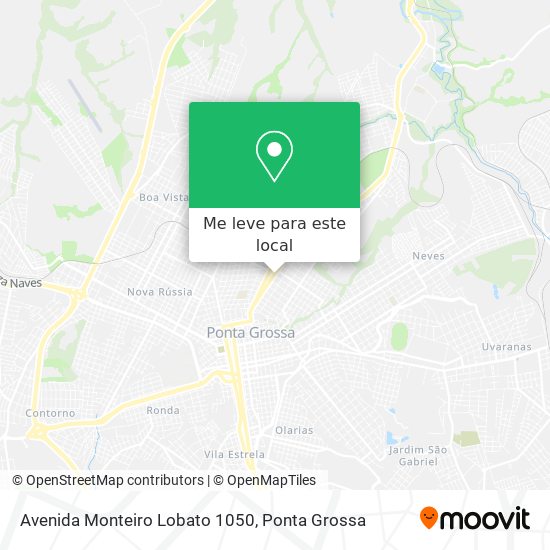 Avenida Monteiro Lobato 1050 mapa