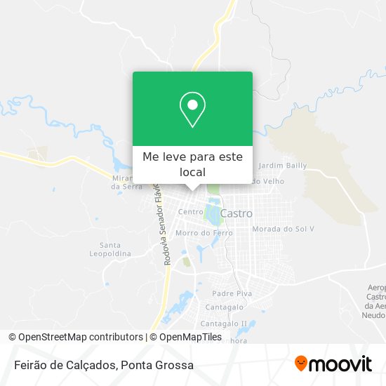 Feirão de Calçados mapa