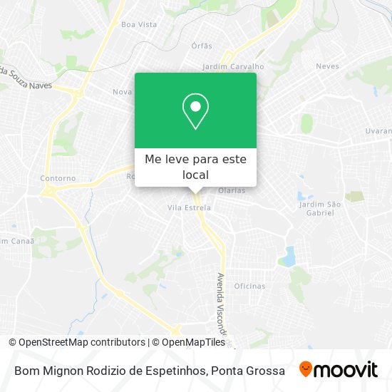 Bom Mignon Rodizio de Espetinhos mapa