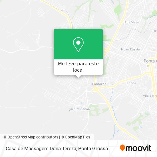 Casa de Massagem Dona Tereza mapa