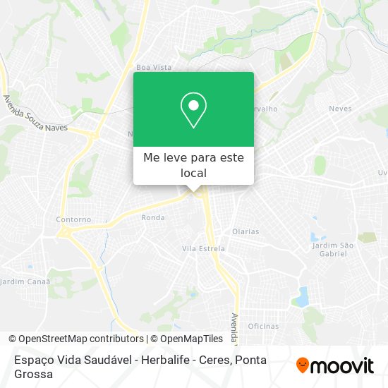 Espaço Vida Saudável - Herbalife - Ceres mapa