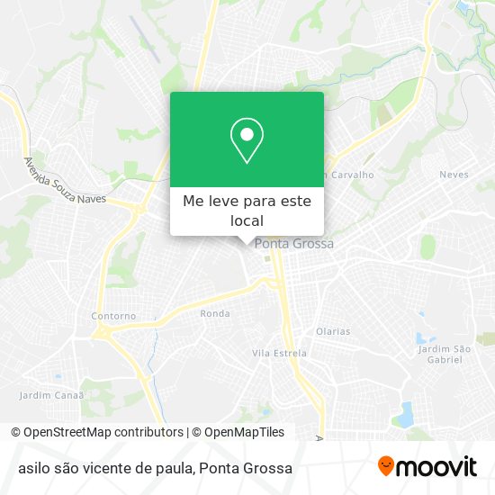 asilo são vicente de paula mapa