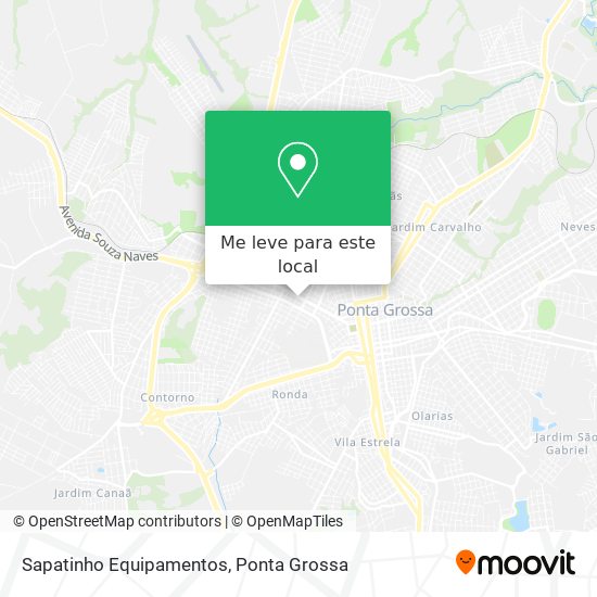 Sapatinho Equipamentos mapa