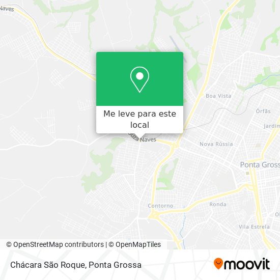 Chácara São Roque mapa