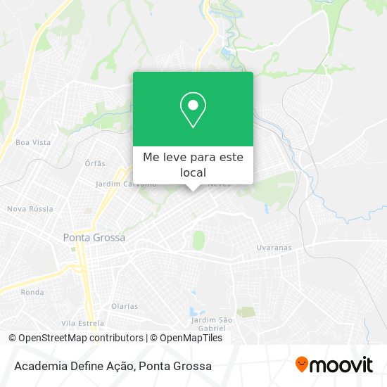 Academia Define Ação mapa