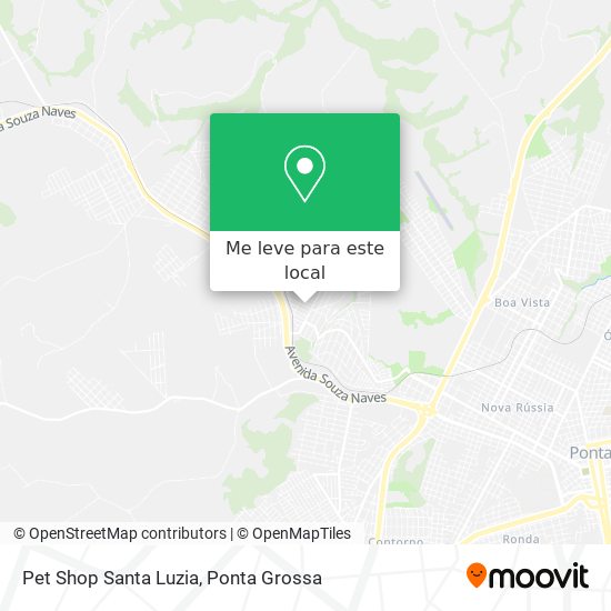 Pet Shop Santa Luzia mapa