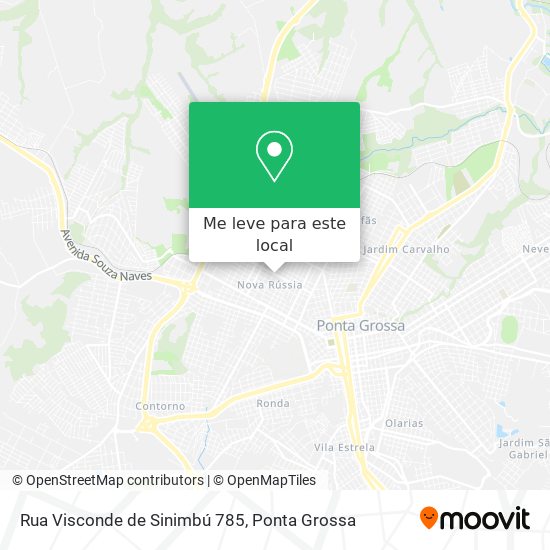 Rua Visconde de Sinimbú 785 mapa