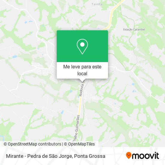 Mirante - Pedra de São Jorge mapa