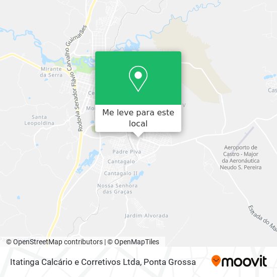 Itatinga Calcário e Corretivos Ltda mapa