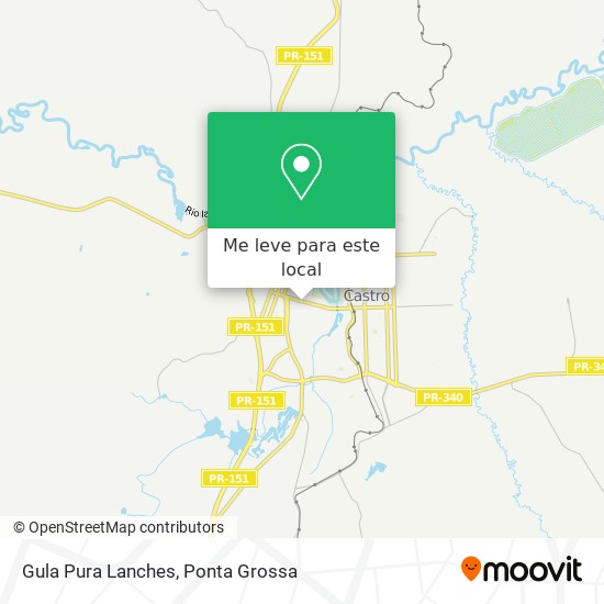 Gula Pura Lanches mapa