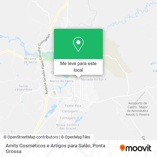 Amity Cosméticos e Artigos para Salão mapa