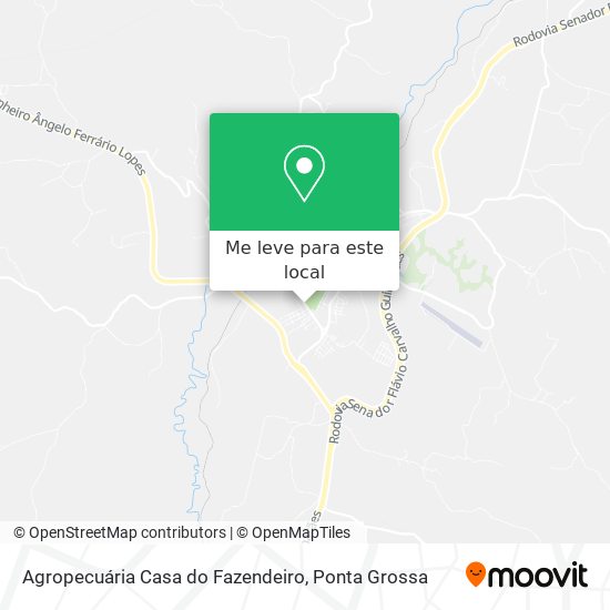 Agropecuária Casa do Fazendeiro mapa