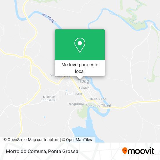 Morro do Comuna mapa