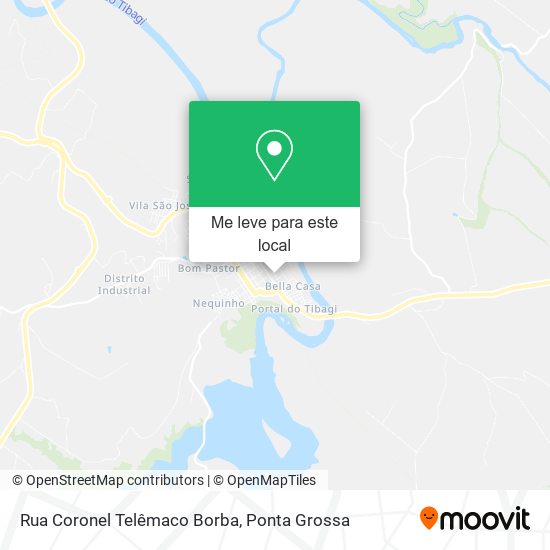Rua Coronel Telêmaco Borba mapa