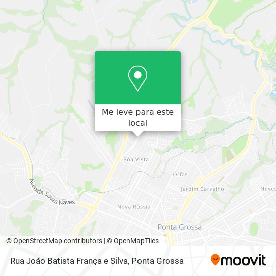 Rua João Batista França e Silva mapa