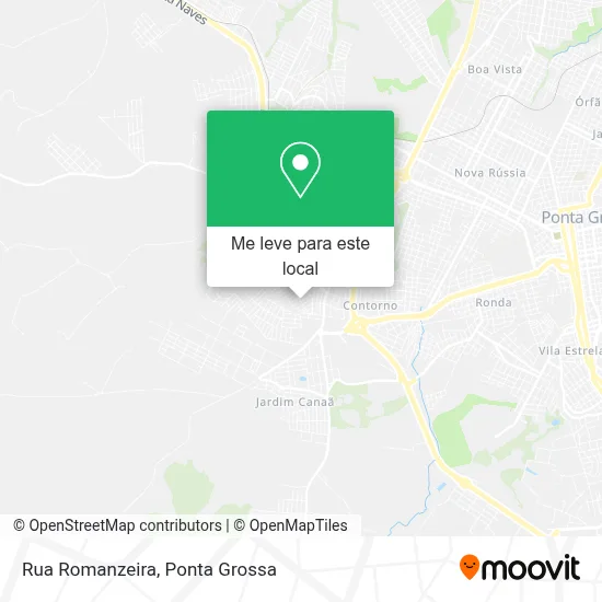 Rua Romanzeira mapa