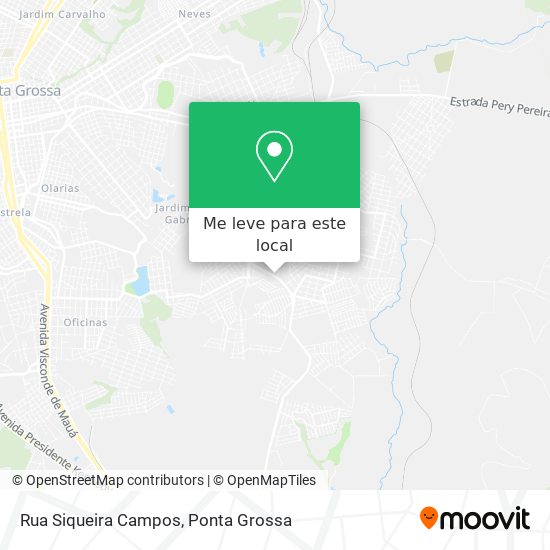 Rua Siqueira Campos mapa
